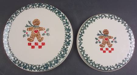 Gingerbread Ceramic Stove Cover - Set of 2