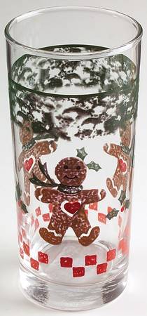 Gingerbread 12 Oz Glassware Tumbler