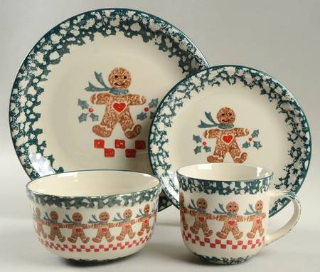 Gingerbread 4 Piece Place Setting