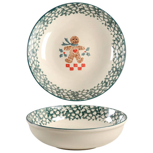 Gingerbread 9" Round Vegetable Bowl