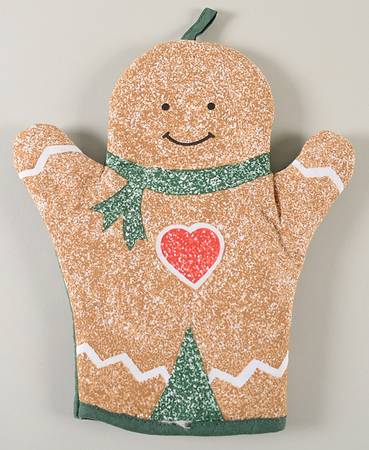 Gingerbread Cloth Oven Mitt