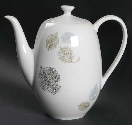 Whispering Leaves Coffee Pot & Lid