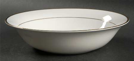 Colonnade Gold 9" Round Vegetable Bowl