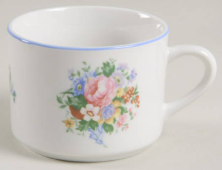 Victorian Rose Flat Cup