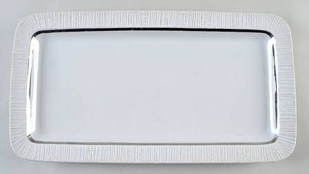 Platinum Band 16" Oval Serving Platter