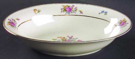 Queensrose (Smooth #159) 10" Oval Vegetable Bowl