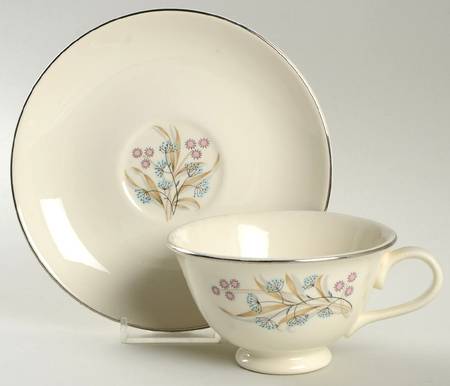 2341 Footed Cup & Saucer Set