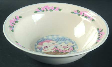Pig Pal Rim Cereal Bowl