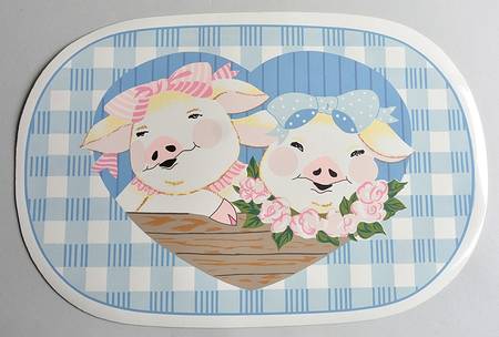 Pig Pal Vinyl Placemat