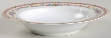 Wildflower Rim Soup Bowl