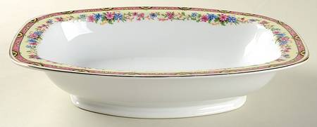 Wildflower 10" Oval Vegetable Bowl