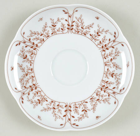 Brown Fleur Saucer