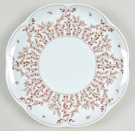 Brown Fleur Dinner Plate