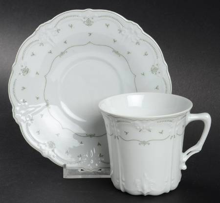 Cecile Flat Cup & Saucer Set