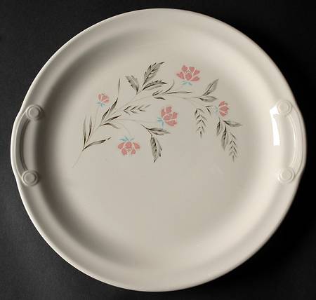 Spring Glory Handled Cake Plate