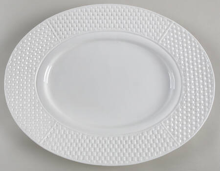 Tiffany Weave 17" Oval Serving Platter