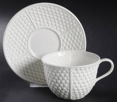 Tiffany Weave Breakfast Cup & Saucer Set