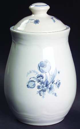 Jardin Bleu Small Canister & Lid