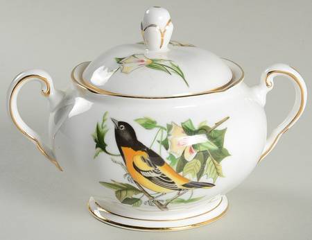 Audubon Birds Sugar Bowl & Lid