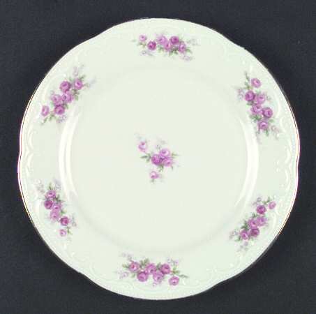 Mozart (Pink Roses-Cream) Salad Plate