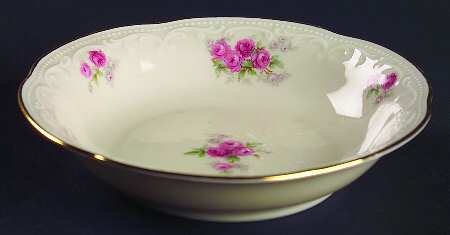 Mozart (Pink Roses-Cream) Fruit/Dessert (Sauce) Bowl