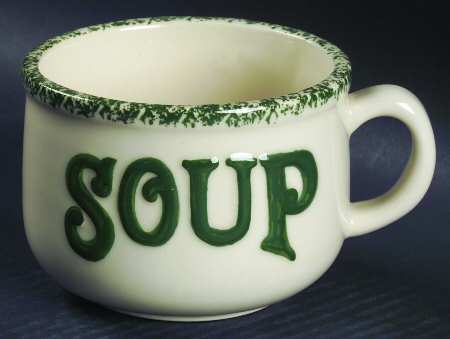 Winter Pines White (Made in Mold) Soup Mug