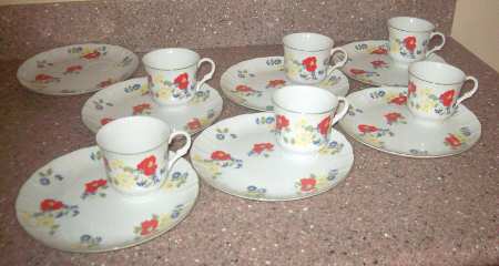 English Garden Snack Plate & Cup Set
