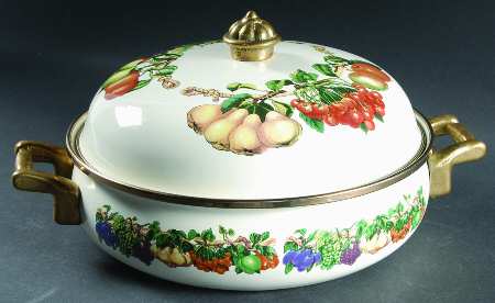 Kensington Garden 3 Quart Metal Covered Casserole