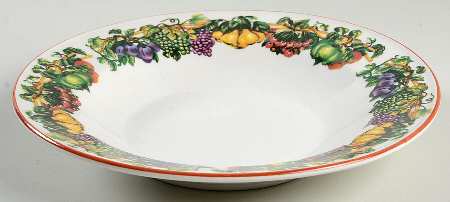 Kensington Garden Large Rim Soup Bowl