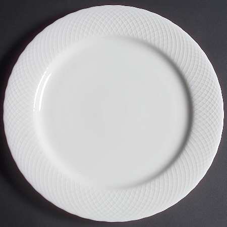 White Wicker 12" Chop Plate (Round Platter)