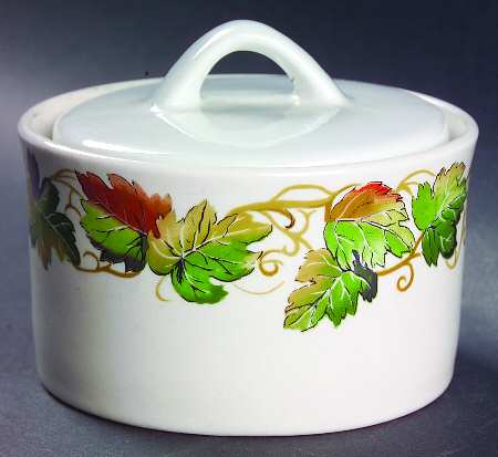 Vine Sugar Bowl & Lid