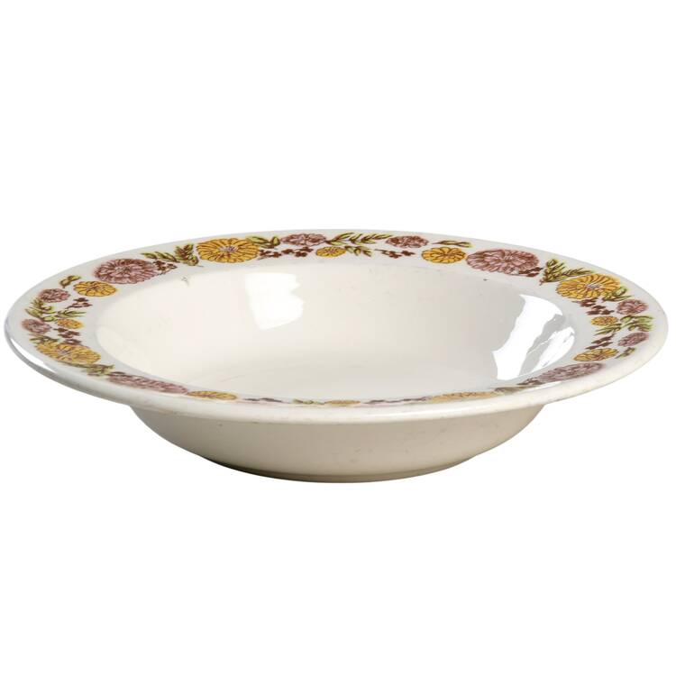 Zinnia Rim Soup Bowl