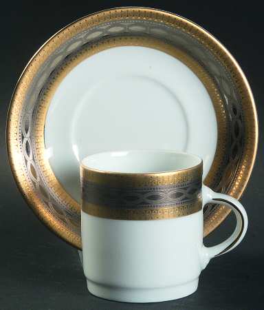 TIR212 Flat Demitasse Cup & Saucer Set