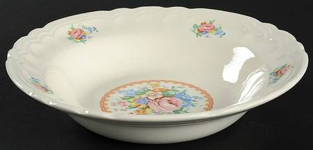 English Rose Rim Soup Bowl