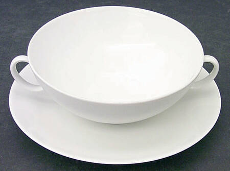 Rhythm Flat Cream Soup Bowl & Saucer Set