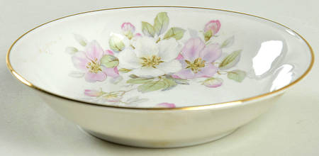 Apple Blossom (Cream Background) Fruit/Dessert (Sauce) Bowl