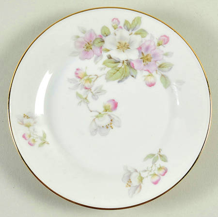 Apple Blossom (Cream Background) Bread & Butter Plate