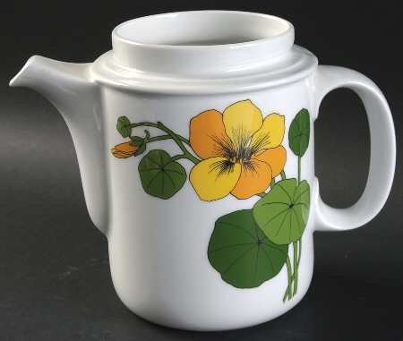 Nasturtium Coffee Pot No Lid