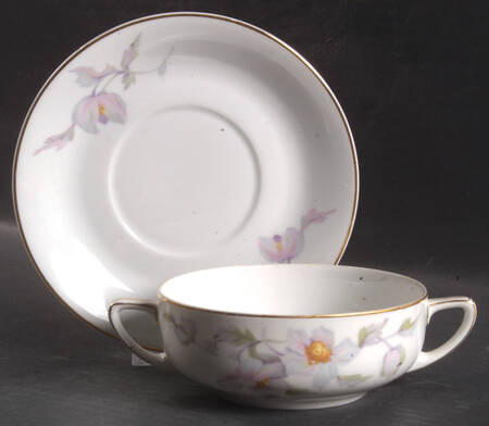 16665 Flat Cream Soup Bowl & Saucer Set