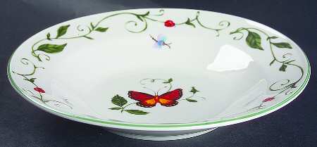 Butterfly Large Rim Soup Bowl