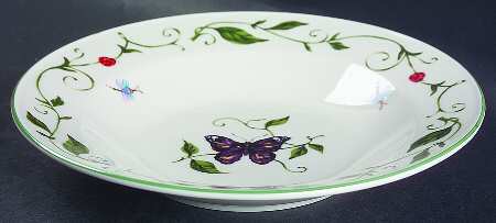 Butterfly Large Rim Soup Bowl