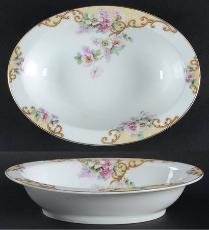 THU163 10" Oval Vegetable Bowl