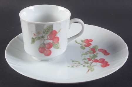 Marischino Snack Plate & Cup Set