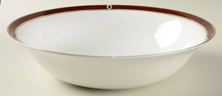 Colonnade Burgundy 9" Round Vegetable Bowl