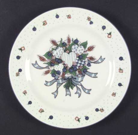 Blueberry Hearts Salad Plate