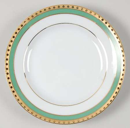 Green Band Bread & Butter Plate