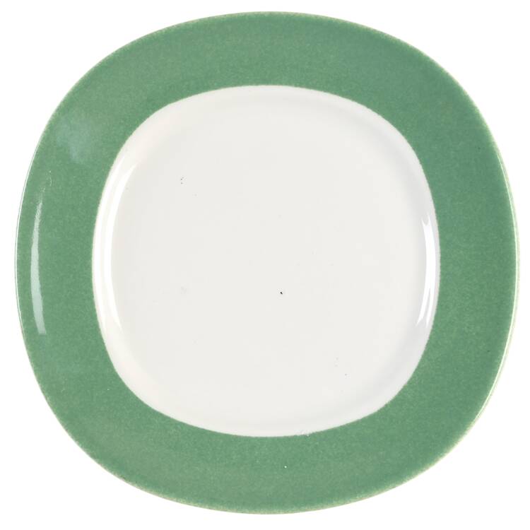 Conversation Green Bread & Butter Plate