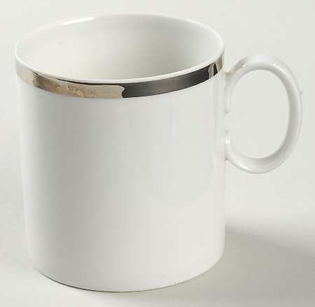 Platinum Band Flat Demitasse Cup