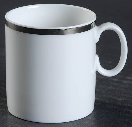 Platinum Band Flat Demitasse Cup