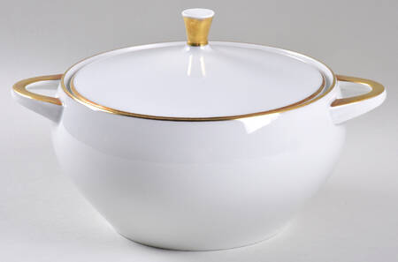 Gold Band Round Covered Vegetable